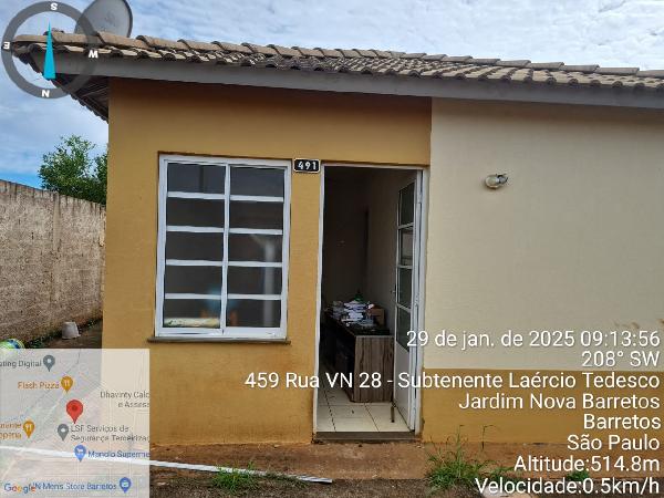 Casa - Venda, CONJUNTO HABITACIONAL VIDA NOVA, BARRETOS, SP